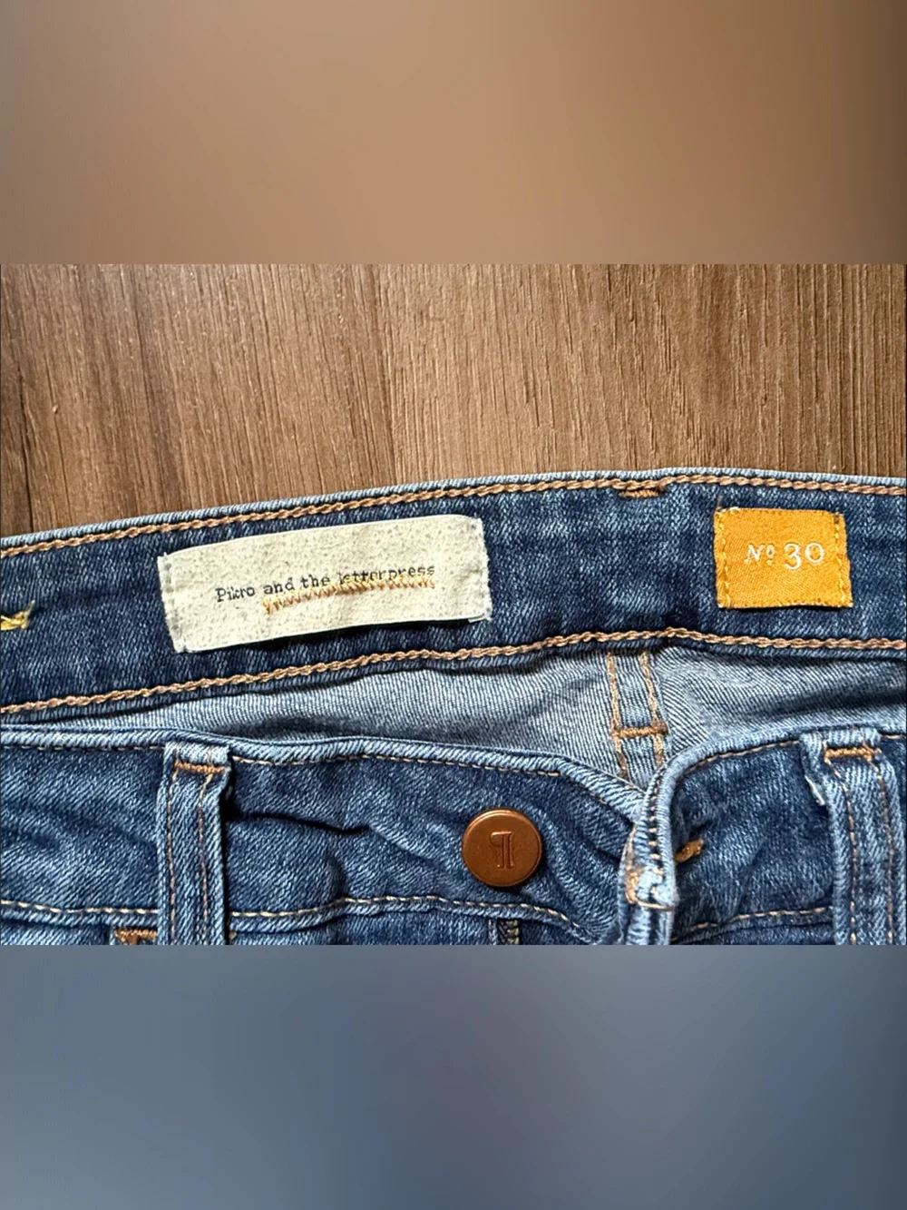 Pilcro and the Letterpress Women’s Skinny Jeans — Medium Blue